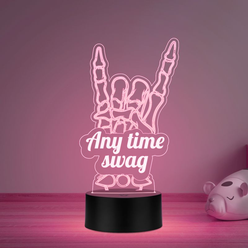 Any time Swag Night lamp for Home Decor